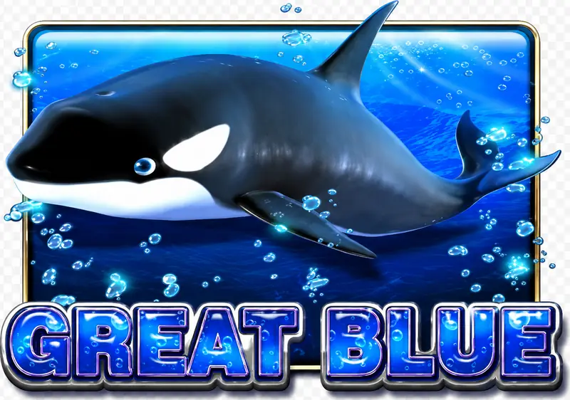 Great Blue Mega888 slot game logo